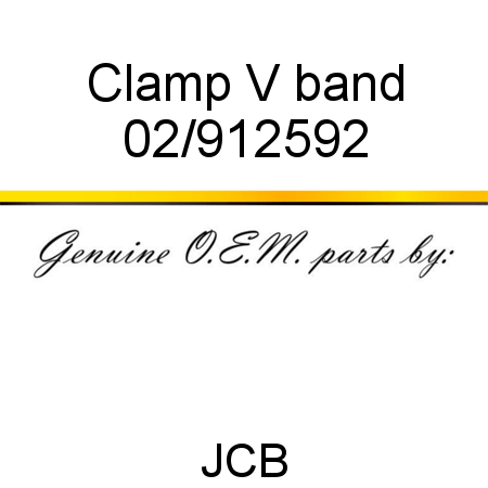 Clamp, V band 02/912592