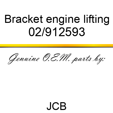 Bracket, engine lifting 02/912593
