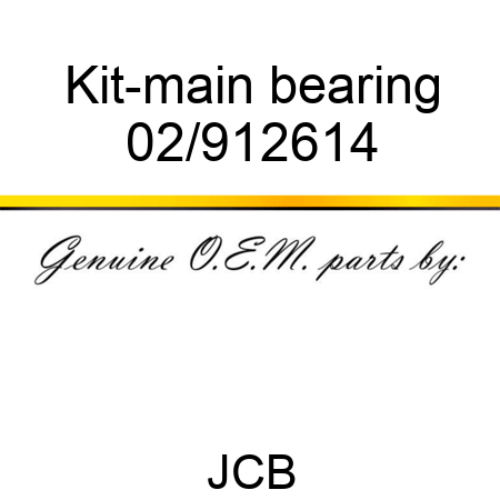 Kit-main bearing 02/912614