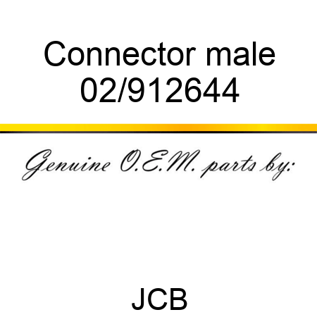 Connector male 02/912644