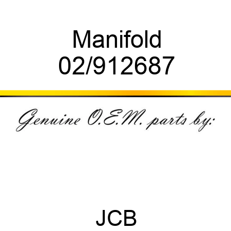 Manifold 02/912687