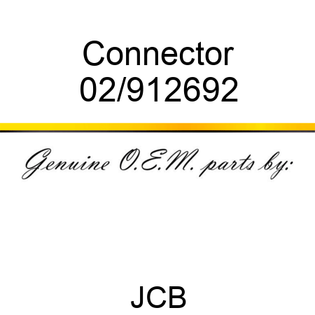 Connector 02/912692