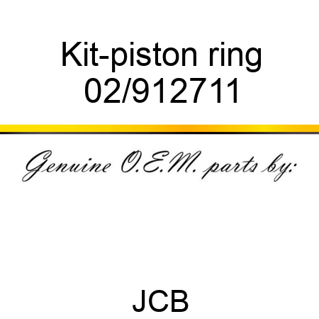 Kit-piston ring 02/912711