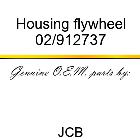 Housing flywheel 02/912737