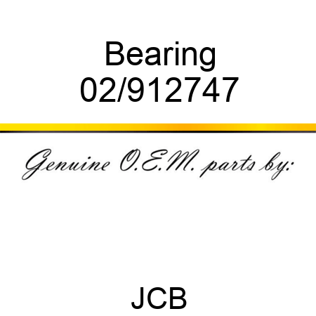 Bearing 02/912747