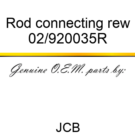 Rod connecting rew 02/920035R