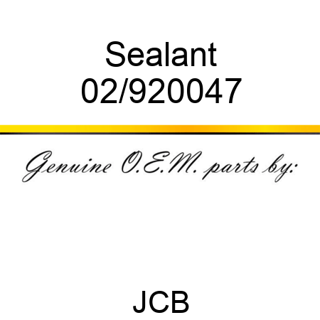 Sealant 02/920047