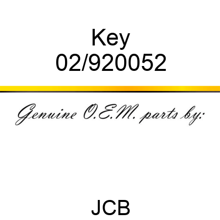 Key 02/920052