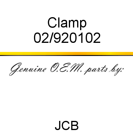Clamp 02/920102