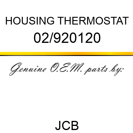 HOUSING THERMOSTAT 02/920120