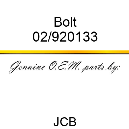 Bolt 02/920133