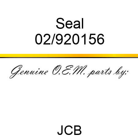 Seal 02/920156