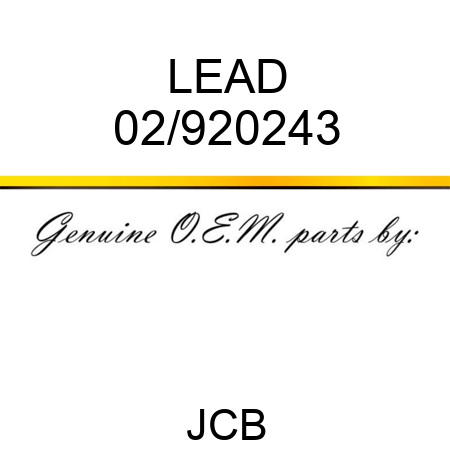 LEAD 02/920243