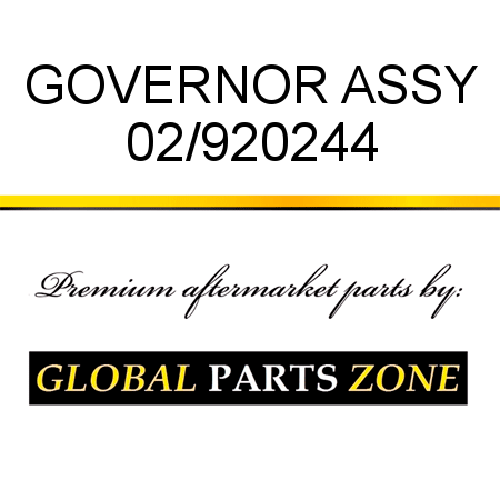 GOVERNOR ASSY 02/920244