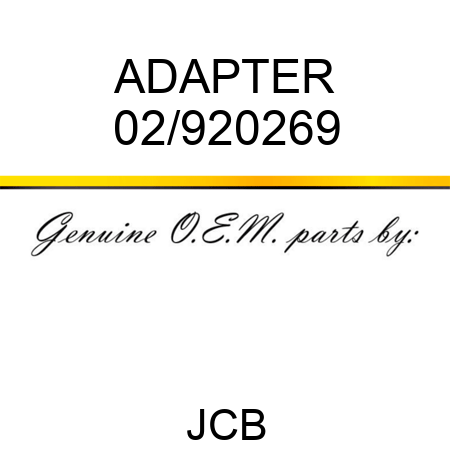 ADAPTER 02/920269