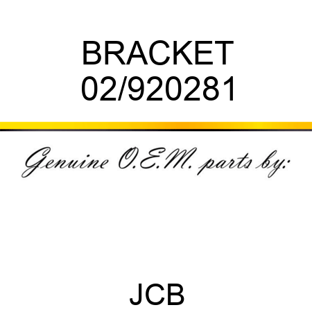 BRACKET 02/920281