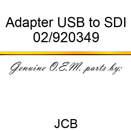 Adapter USB to SDI 02/920349