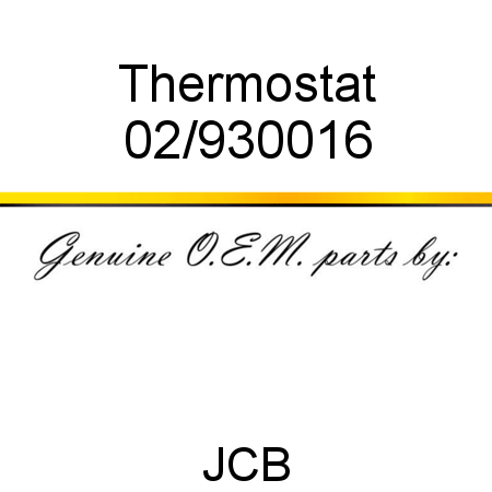 Thermostat 02/930016