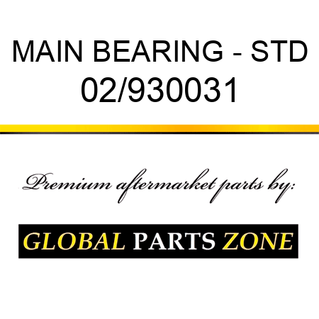 MAIN BEARING - STD 02/930031