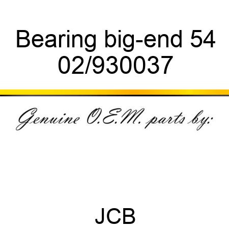 Bearing big-end 54 02/930037