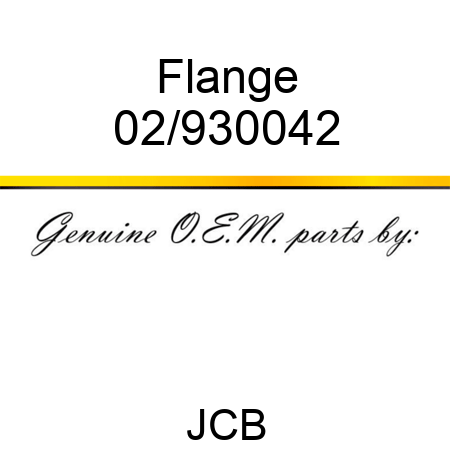 Flange 02/930042