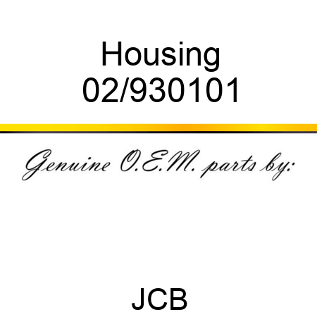 Housing 02/930101