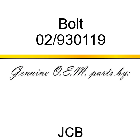 Bolt 02/930119