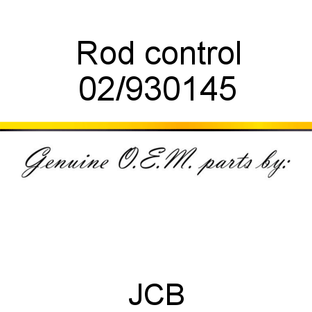 Rod, control 02/930145