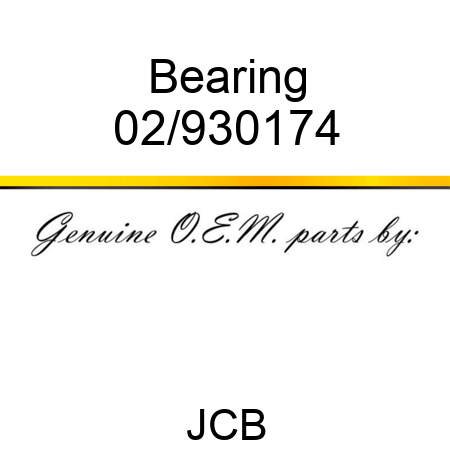 Bearing 02/930174