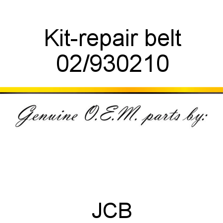 Kit-repair, belt 02/930210