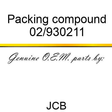 Packing compound 02/930211