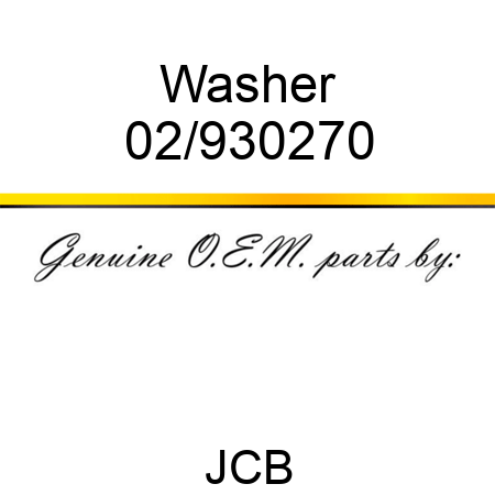 Washer 02/930270