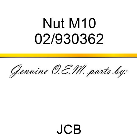 Nut M10 02/930362