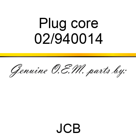 Plug core 02/940014