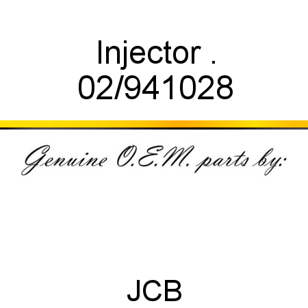 Injector, . 02/941028