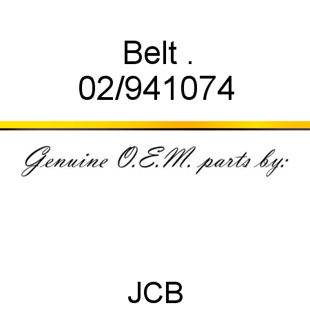 Belt, . 02/941074