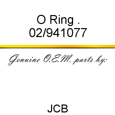O Ring, . 02/941077