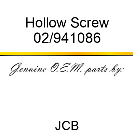 Hollow Screw 02/941086