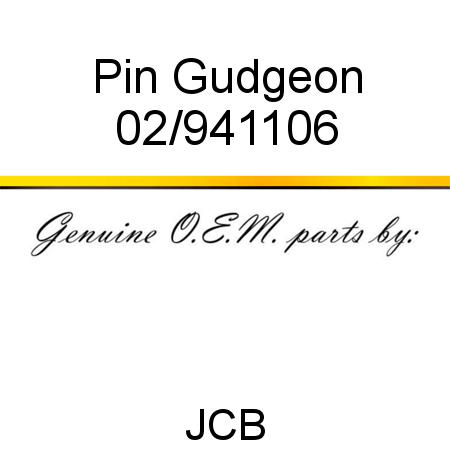 Pin, Gudgeon 02/941106
