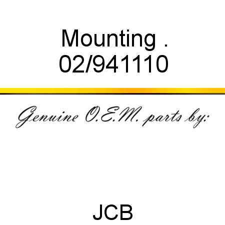 Mounting, . 02/941110