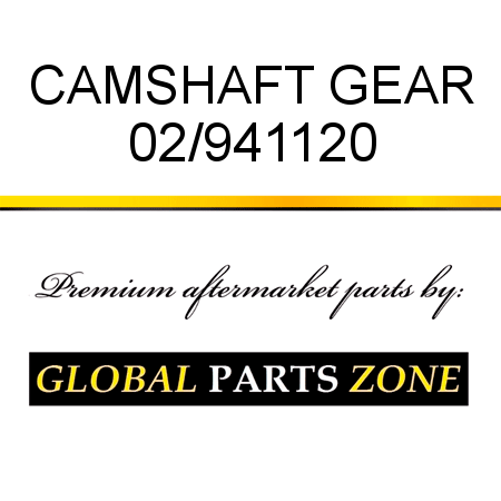 CAMSHAFT GEAR 02/941120