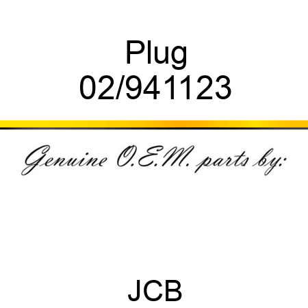 Plug 02/941123