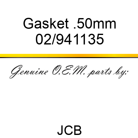 Gasket .50mm 02/941135