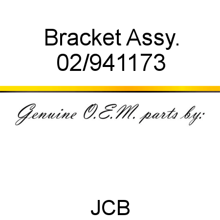 Bracket, Assy. 02/941173