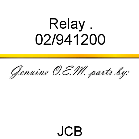 Relay, . 02/941200