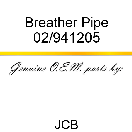 Breather Pipe 02/941205