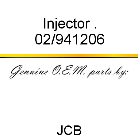 Injector, . 02/941206