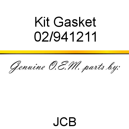 Kit, Gasket 02/941211