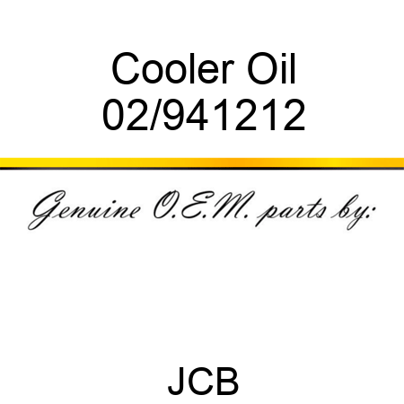 Cooler Oil 02/941212