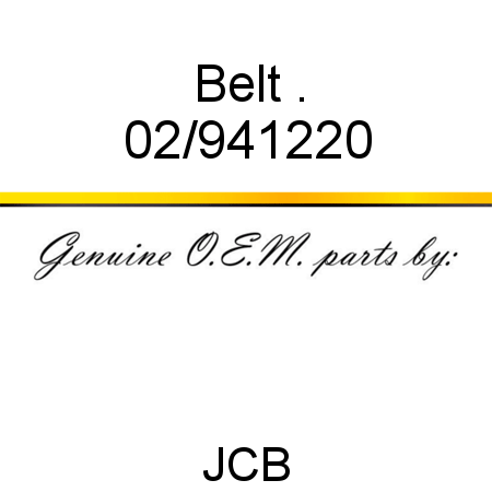 Belt, . 02/941220